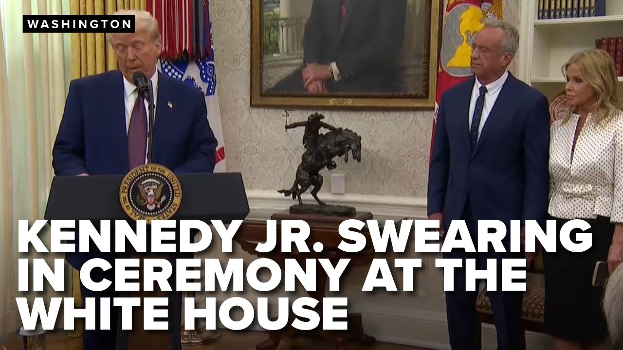 Robert F. Kennedy Jr. swearing in ceremony at the White House as HHS secretary
