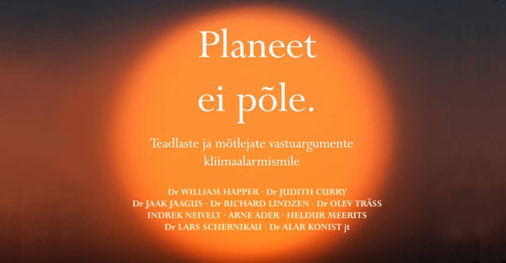 Planeet ei põle. Vabadused.ee mahukas kogumik intervjuusid teadlastelt kliimaolukorra kohta.